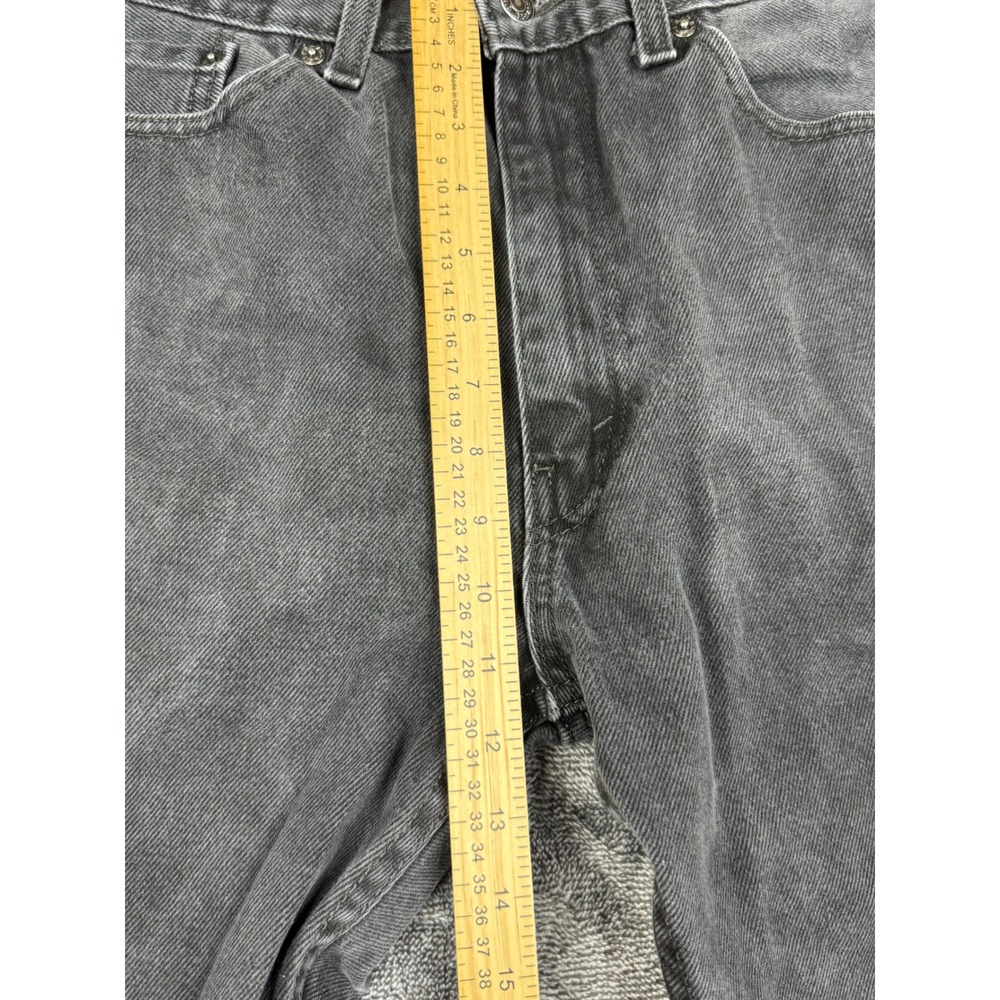 Levi Strauss Jeans Mens 36x34 Black 505 Regular Fit Straight Leg Faded Denim - Picture 3 of 8